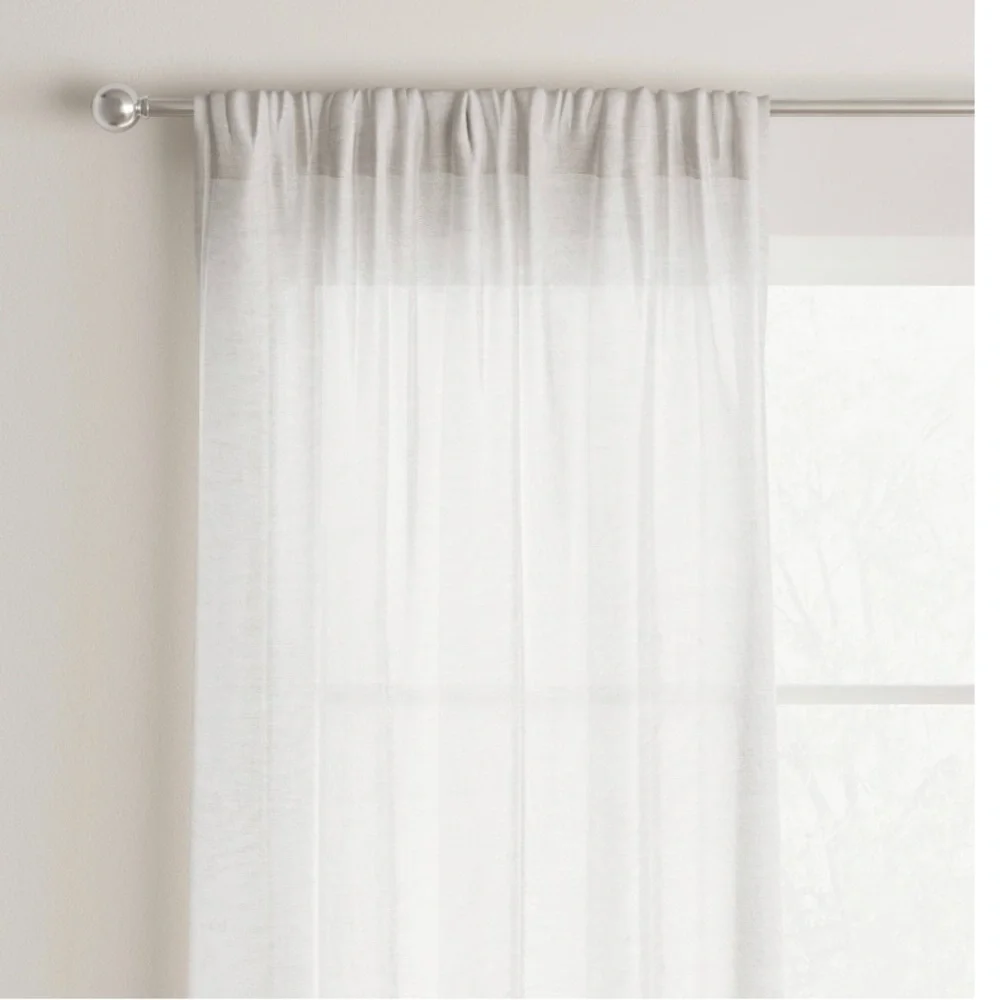 2pk (42” W x 84” L) Light Filtering Curtain Panel - Room Essentials ™ in Beige.